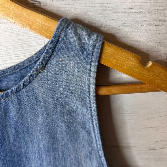 Universal Thread Dress Womens Size Medium Chambray 100% Cotton Button Detail - Picture 11 of 16